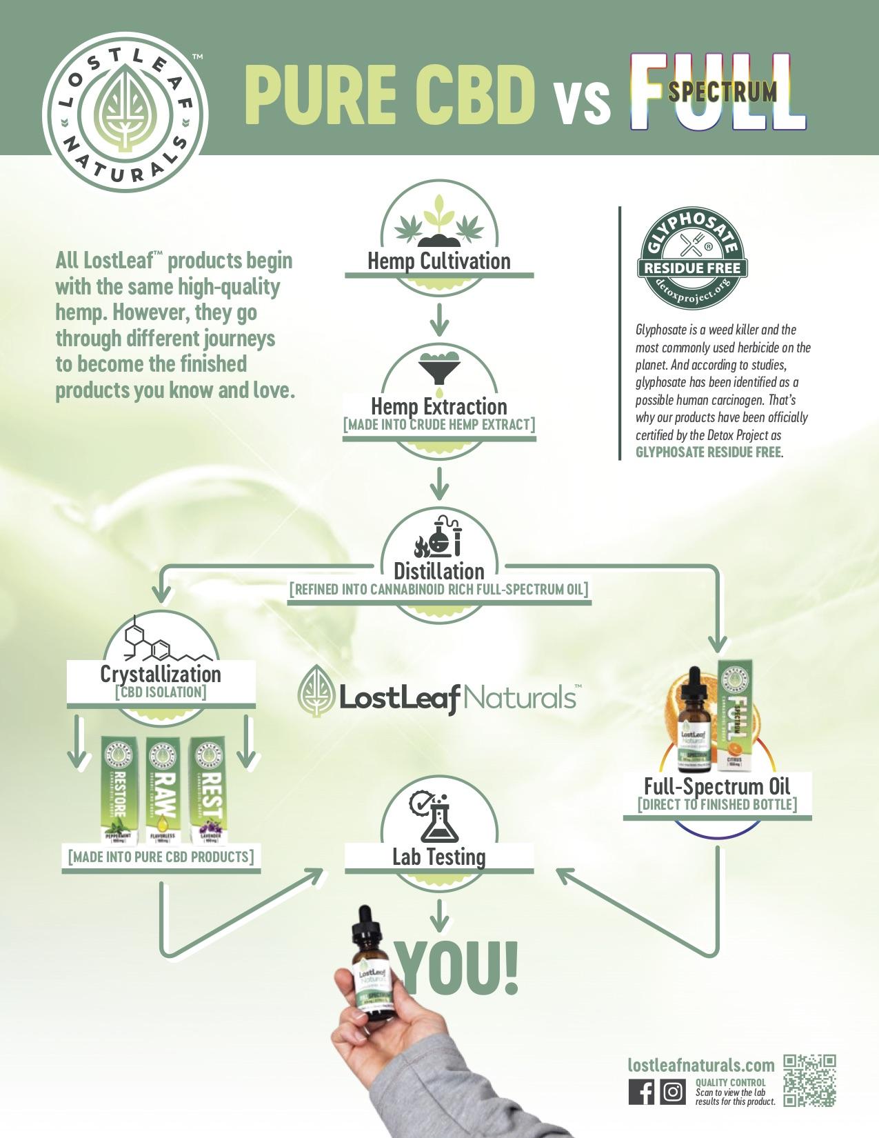 LL FullSpectrum Flowchart web - Pure CBD vs. Full Spectrum | What's Right For Me?